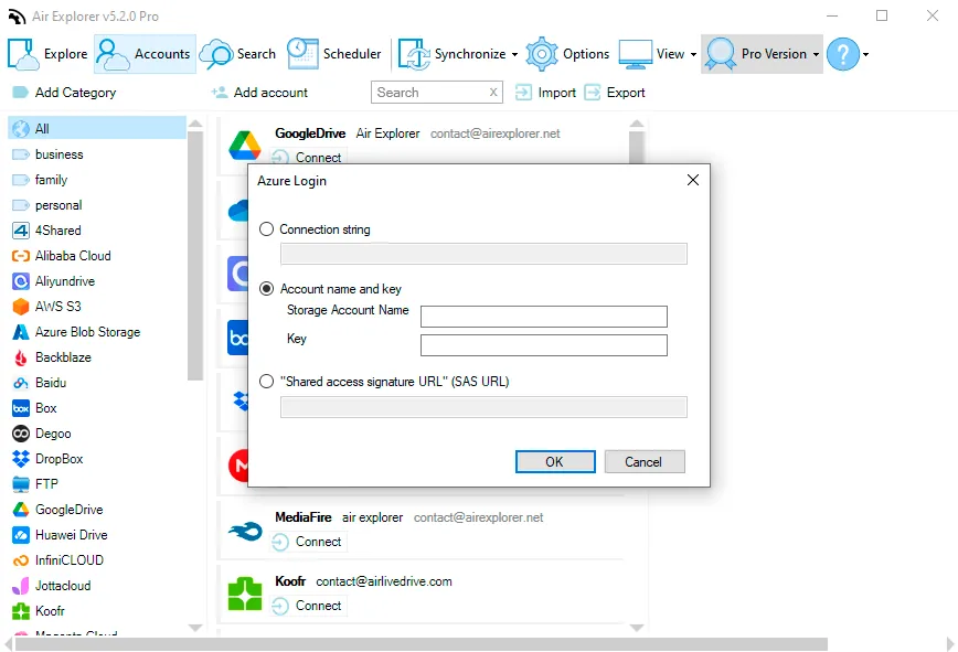 Azure Blob Storage file management tool