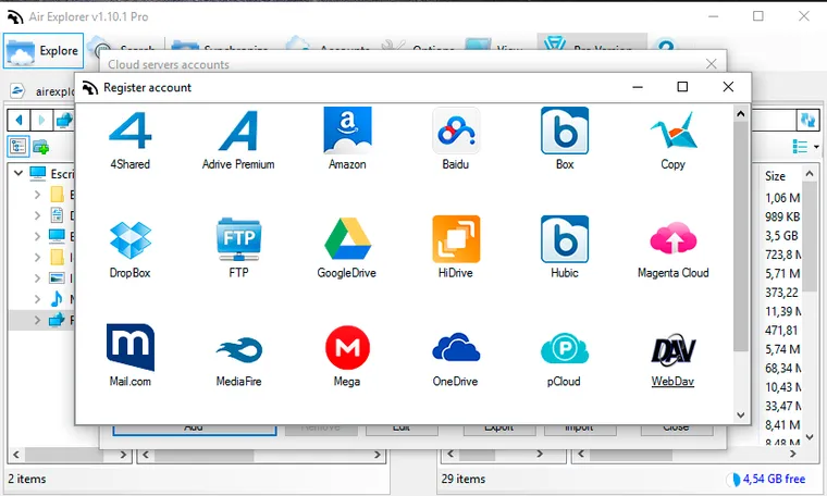 Backups with Air Explorer