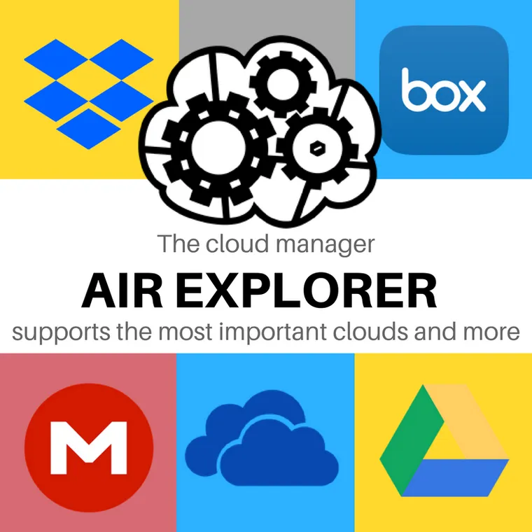 Air Explorer supports the most important clouds