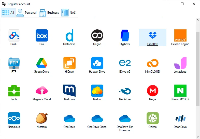Add your cloud accounts in Air Explorer