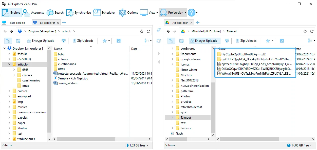 Encrypt Google Drive File names and folder names.