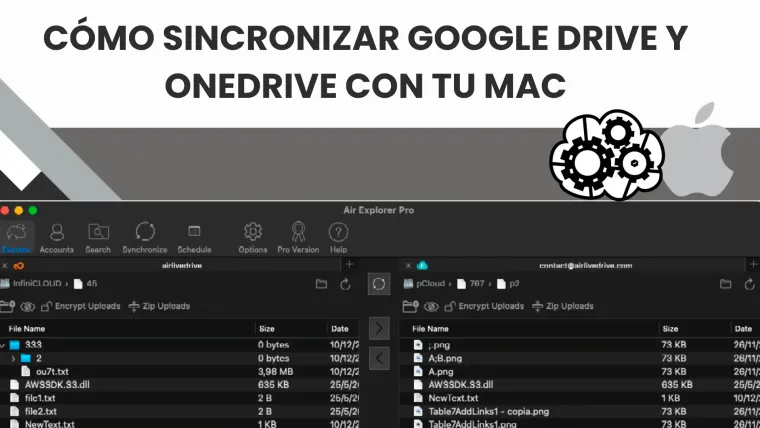 Cómo sincronizar Google Drive y OneDrive con tu Mac