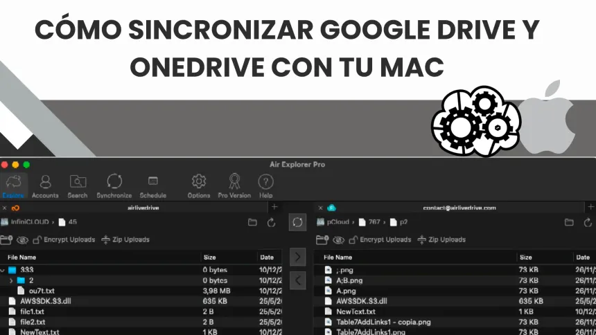 Cómo sincronizar Google Drive y OneDrive con tu Mac