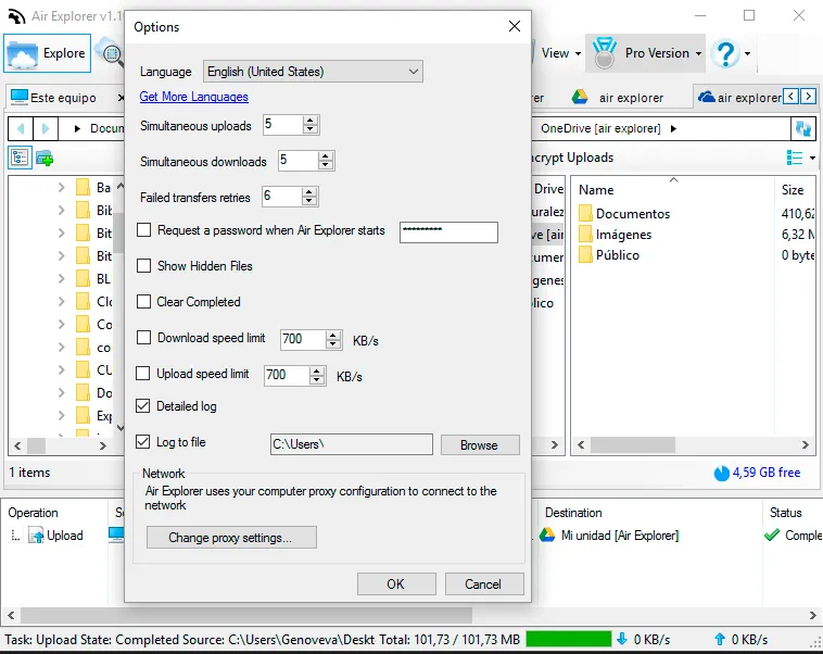 Air Explorer version 1.11.0, new version
