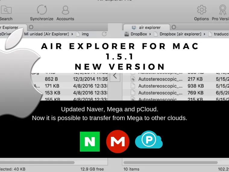 Air Explorer for Mac 1.5.1, new version