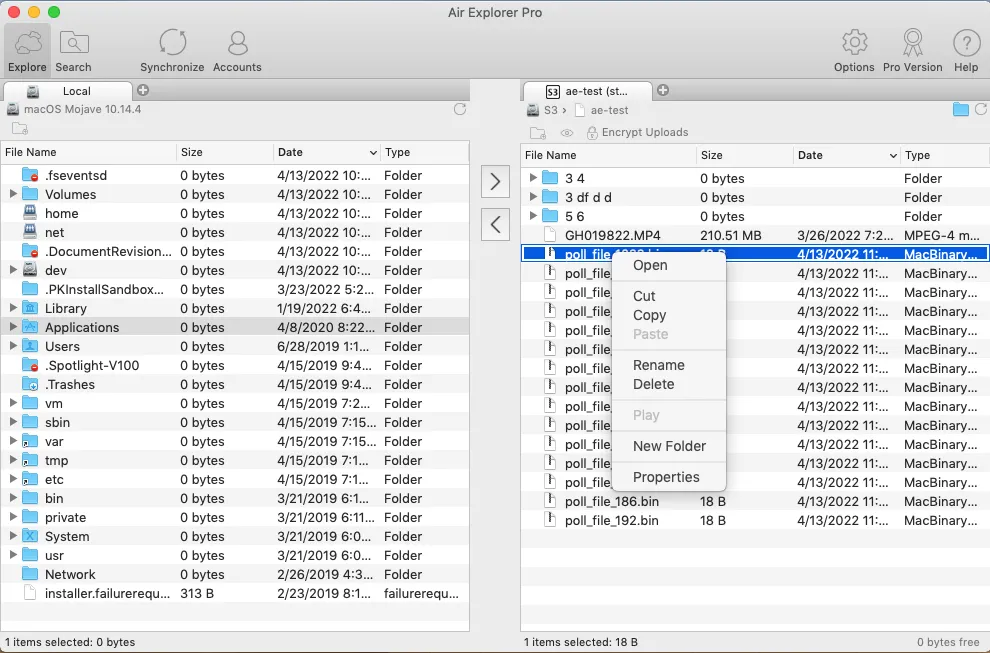 With Air Explorer for Mac you can create and organize folders.