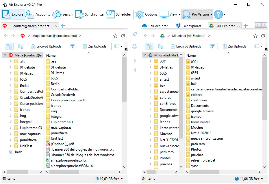 Manage your  MEGA files with Air Explorer
