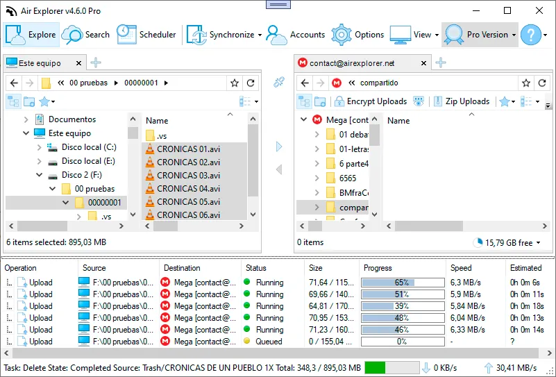 Gestiona tus archivos en Mega