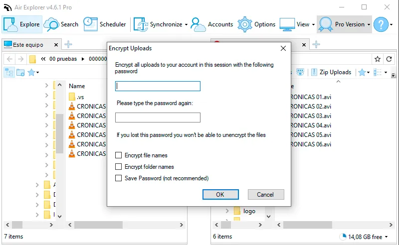 Encripta al subir archivos