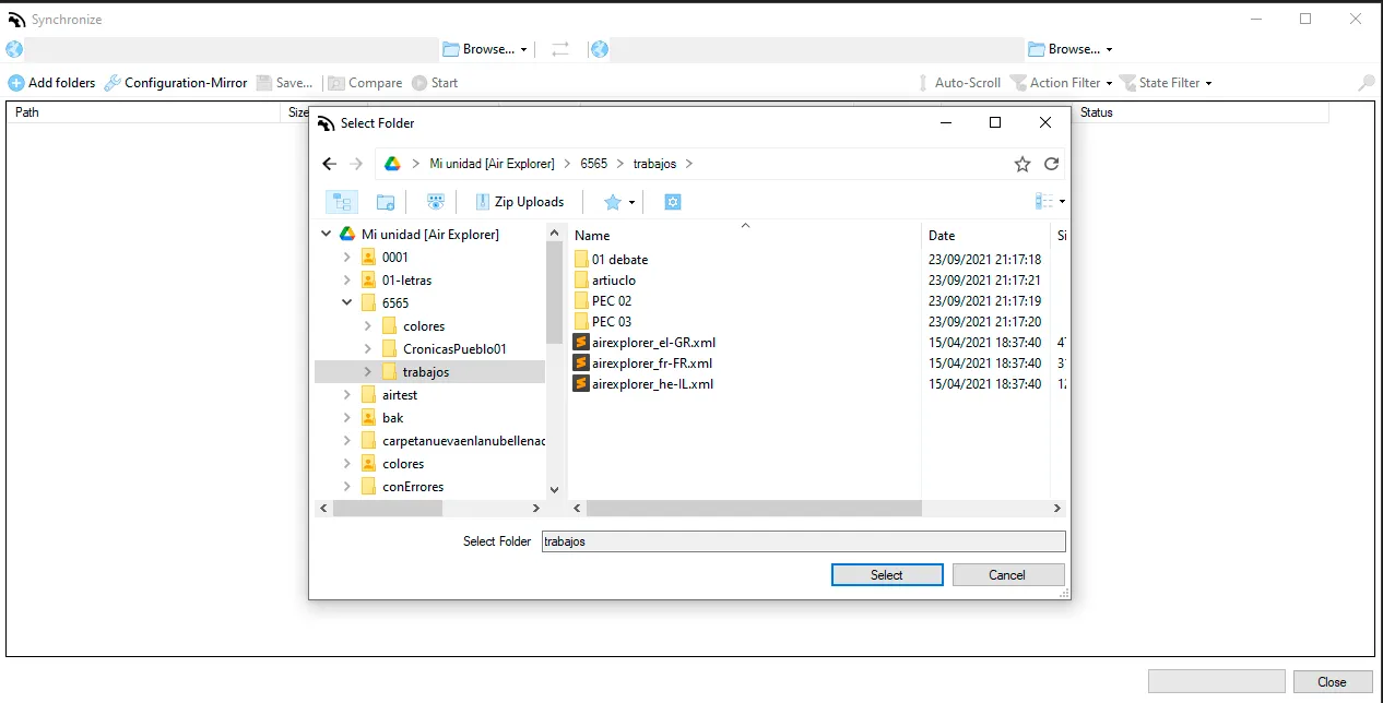 Synchronization tool screnn