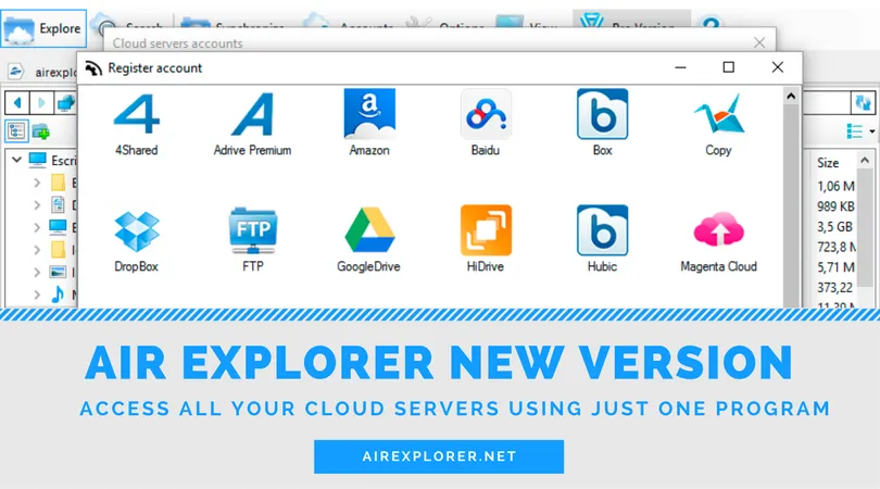 Air Explorer 1.16.3., new version