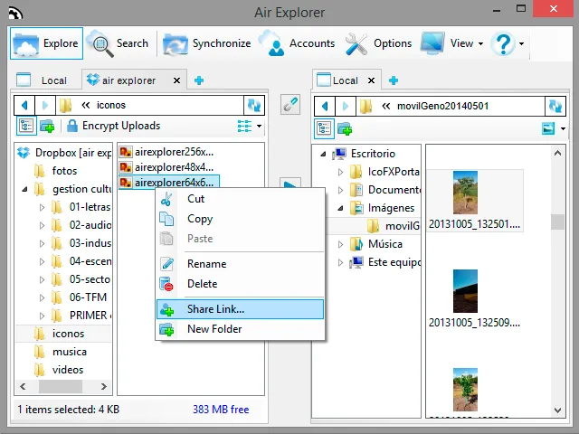 Air Explorer 1.1.3, new version