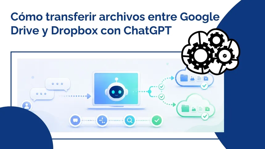 Cómo transferir archivos entre Google Drive y Dropbox con ChatGPT