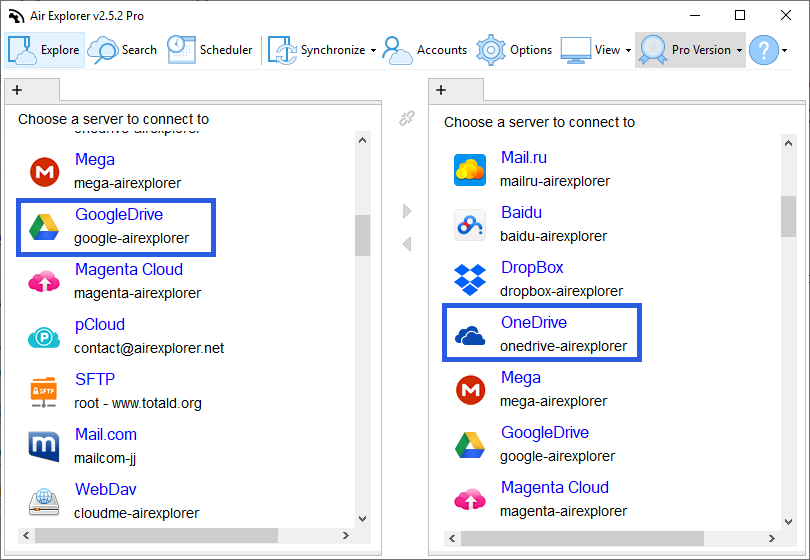 How to copy files from Google Drive to Onedrive? | Air Explorer Blog