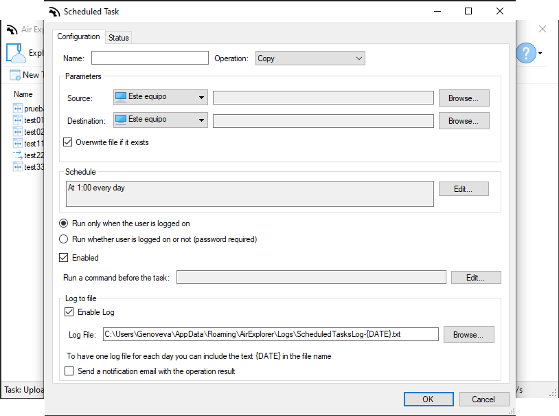 Scheduled synchronizations