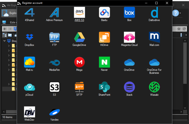 Amazon S3 file manager and backup tool