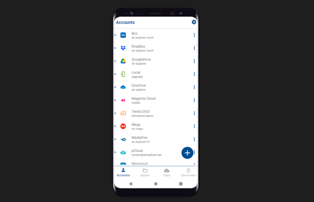 Air Explorer for Android screenshots