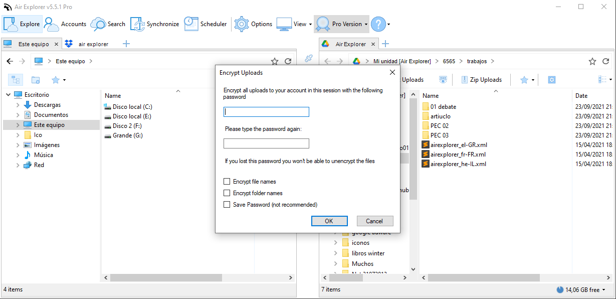 Encrypt Google Drive files