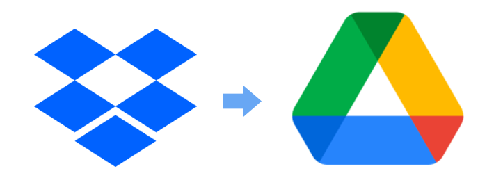 Transfer Dropbox files to Google Drive