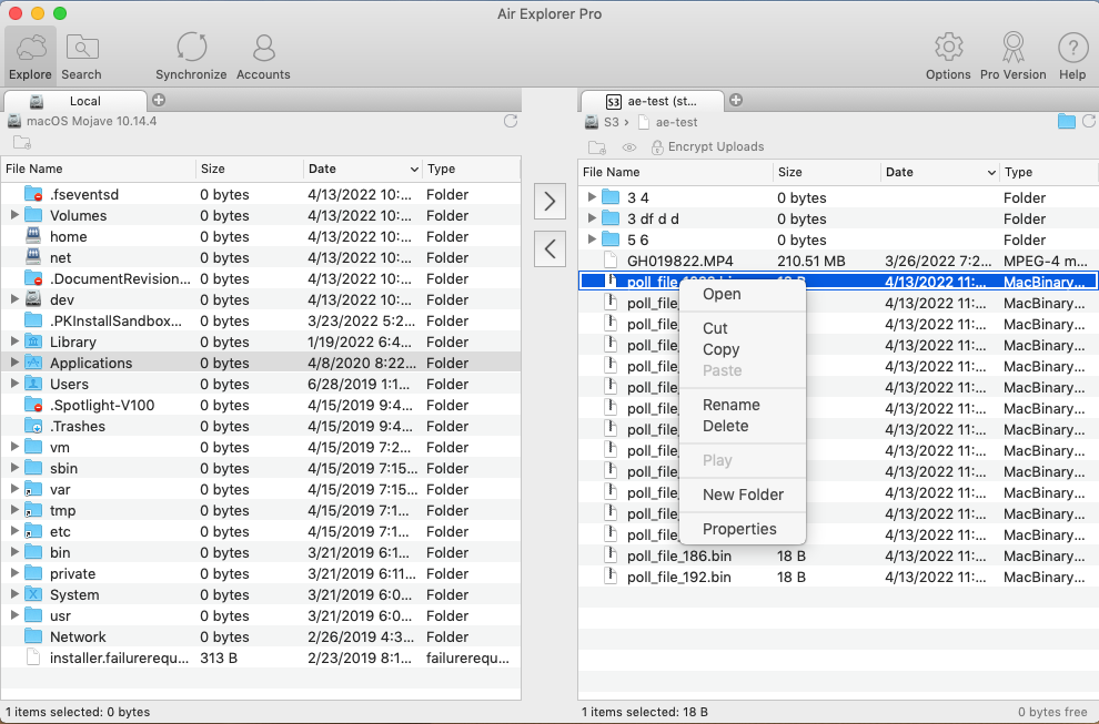 With Air Explorer for Mac you can create and organize folders.