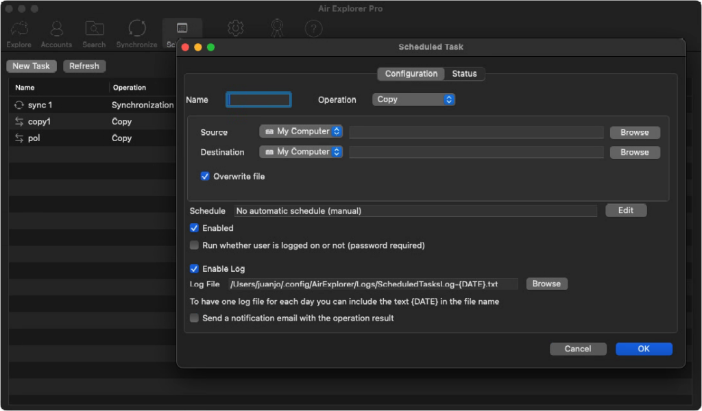Air Explorer for Mac: Advanced Synchronization, Task Scheduler, and Enhanced Dual Pane