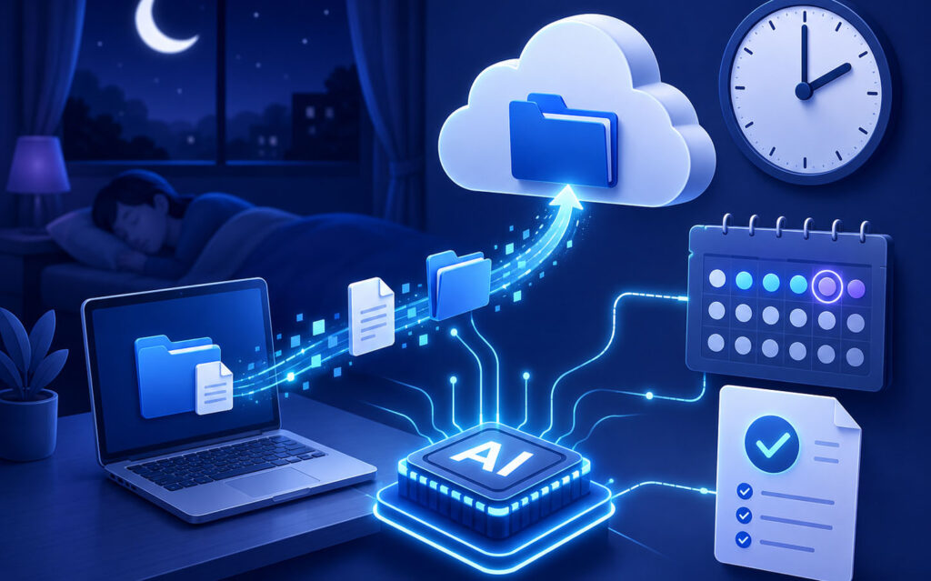 Ask the AI to schedule it