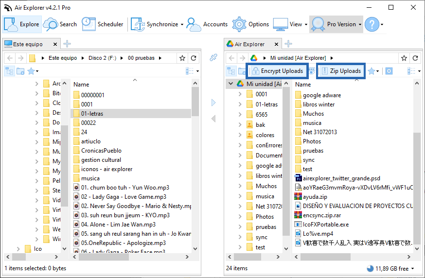 Cómo comprimir (zip) y encriptar archivos