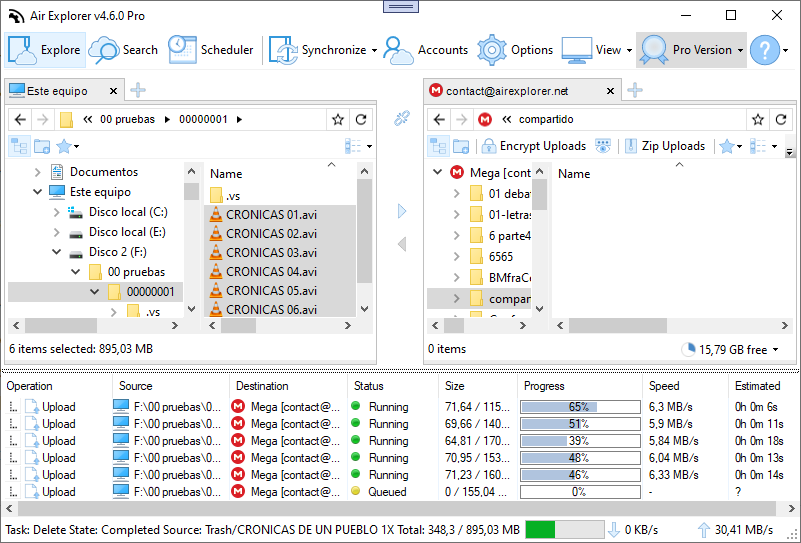 Gestiona tus archivos en Mega