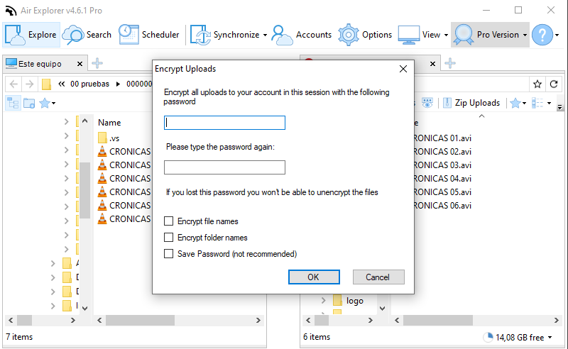 Encripta al subir archivos