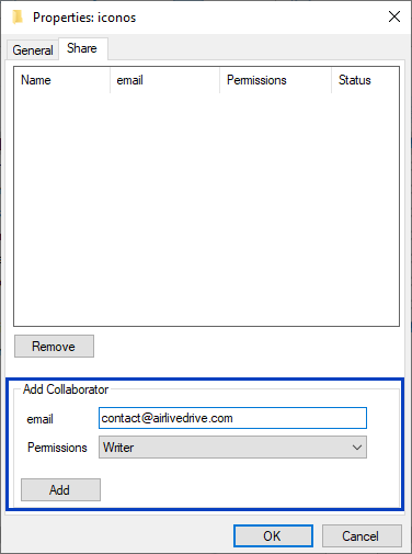 Da permisos a Onedrive para compartir archivos