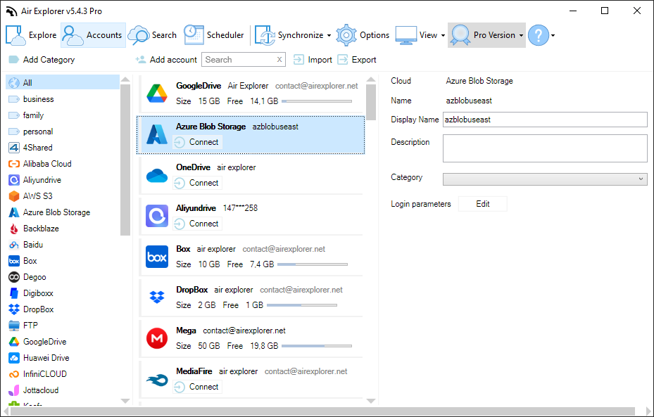 Azure en Air Explorer