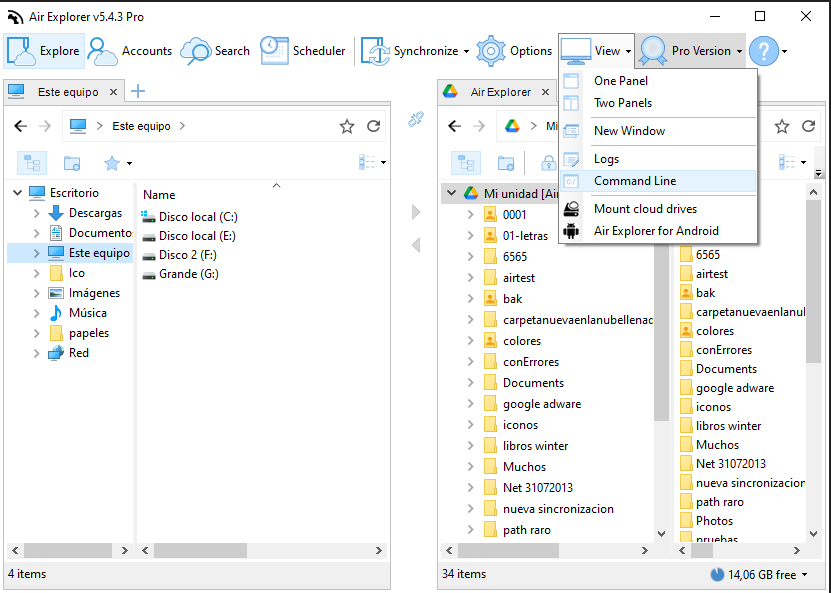 Administra tus archivos en la nube usando la línea de comandos