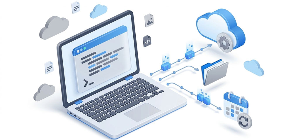Cómo automatizar la copia de archivos en la nube con la línea de comandos