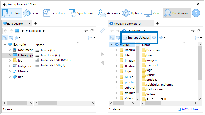 screenshot air explorer