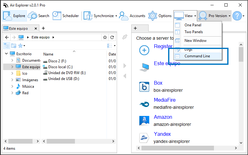 screenshot air explorer